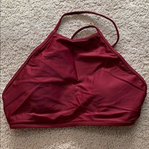 Aerie high neck bikini top